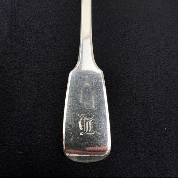 Antique English Sterling Silver William Eaton Serving Spoon William Eaton 1800's - Picture 4 of 12
